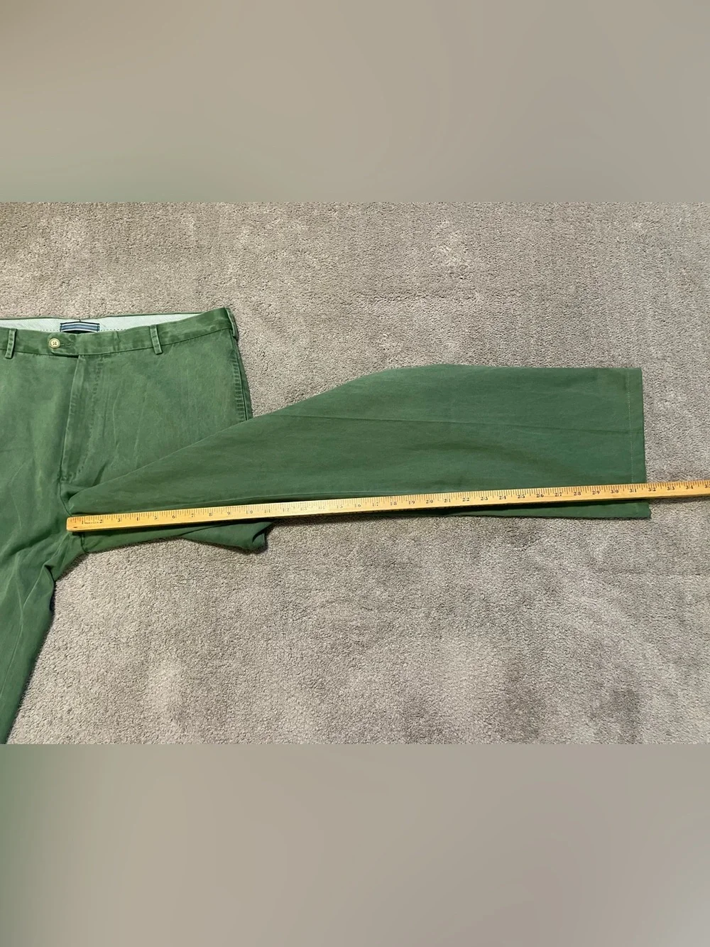 Peter Millar Chino Pants Men’s 36x32 Green Pima Cotton Flat Front Casual Golf